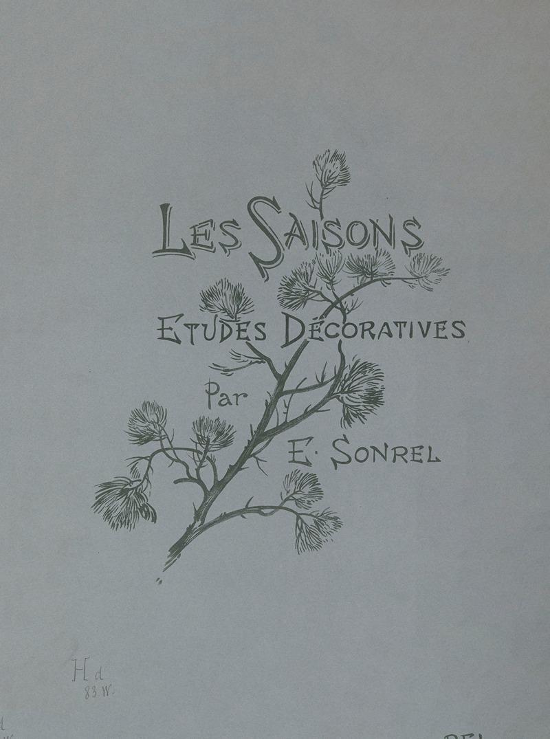Elisabeth Sonrel - Les Saisons- Cover