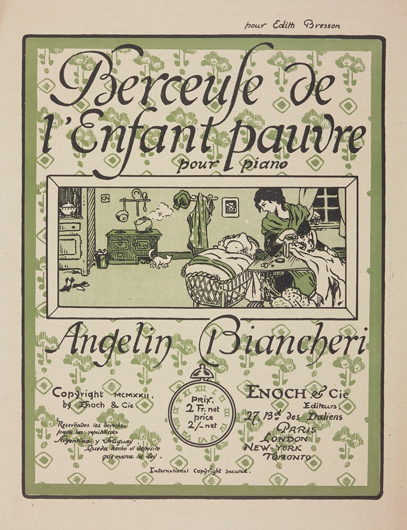George Auriol - Berceuse de l’enfant pauvre