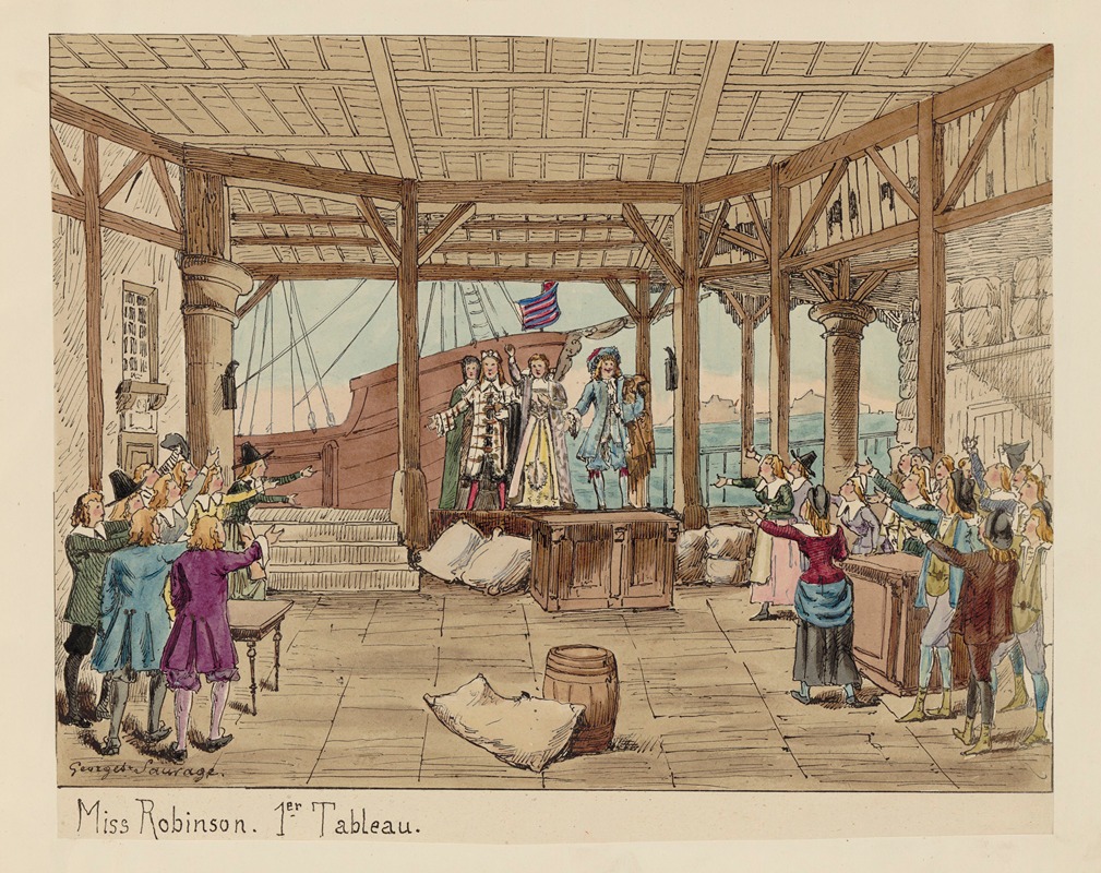 Georges Sauvage - Miss Robinson. 1er tableau