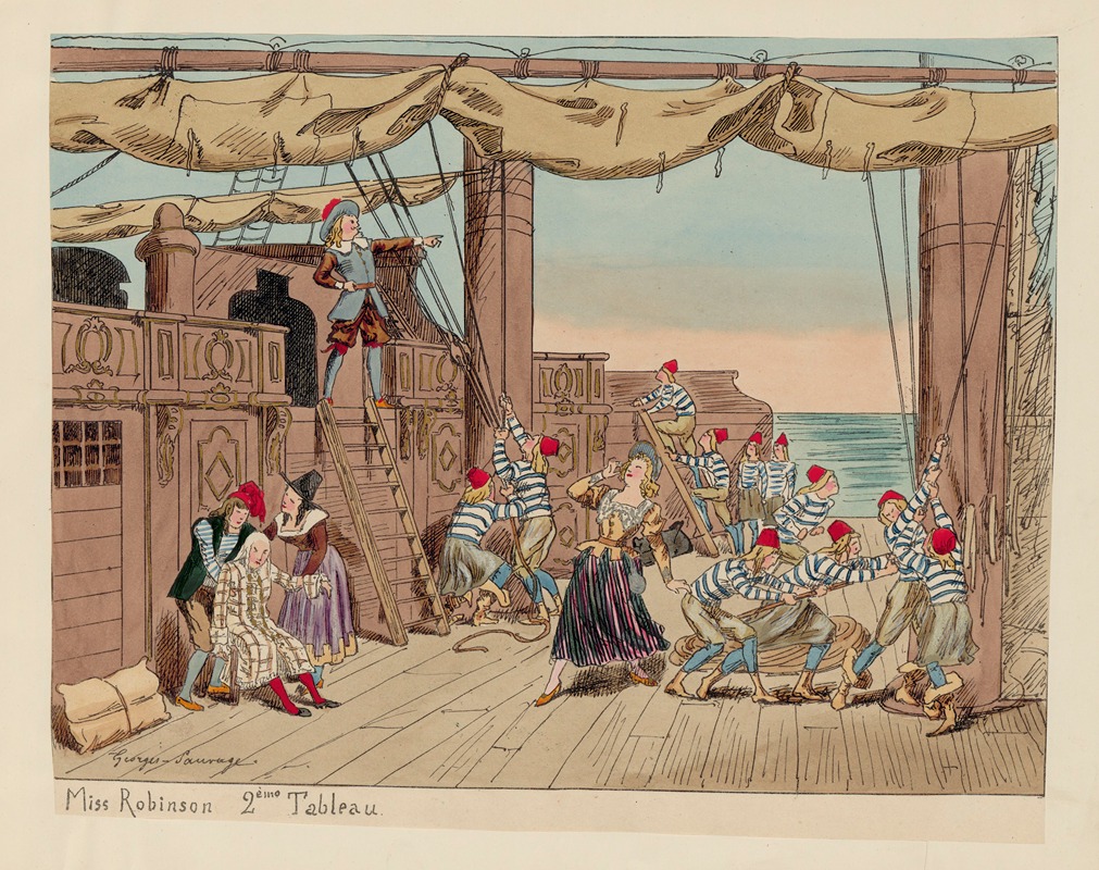 Georges Sauvage - Miss Robinson. 2ème tableau
