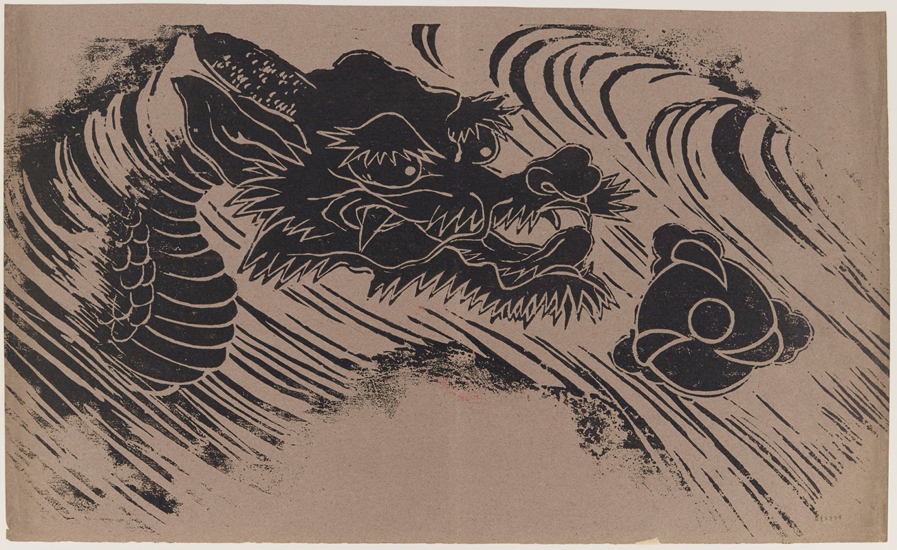 Henri-Charles Guérard - Grande tête de dragon