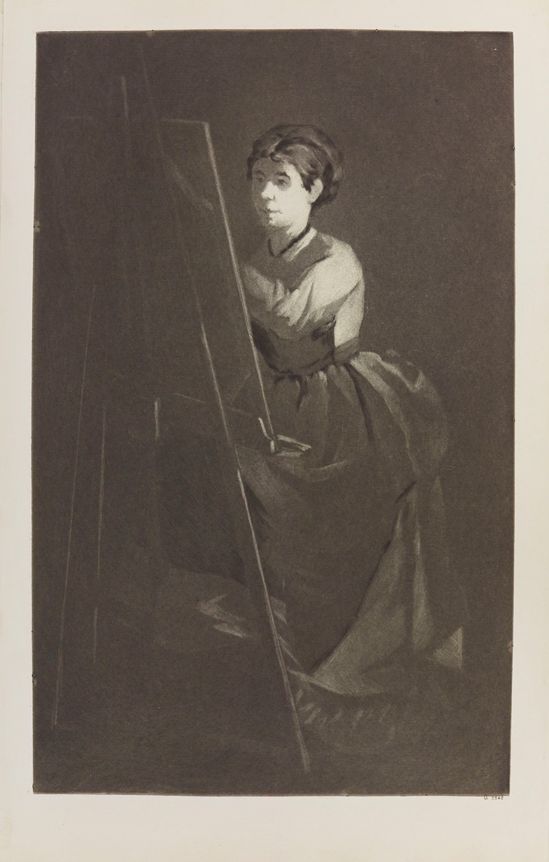 Henri-Charles Guérard - Jeune femme au chevalet