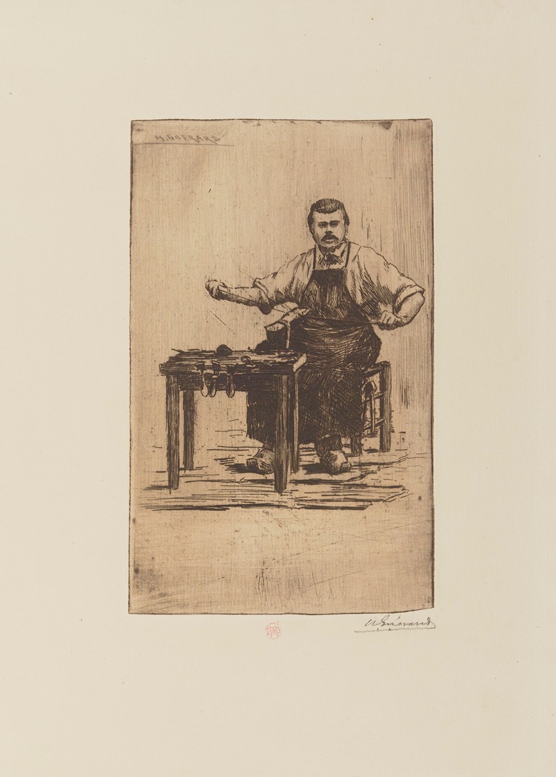 Henri-Charles Guérard - Le cordonnier