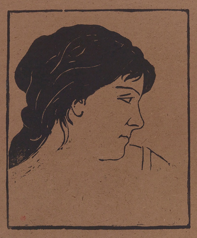 Henri-Charles Guérard - Tête de femme