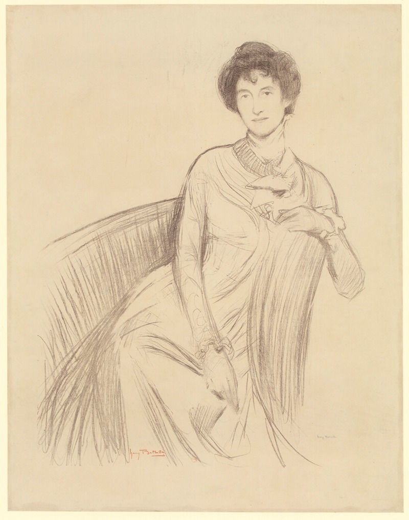 Henry Bataille - Femme assise, de face
