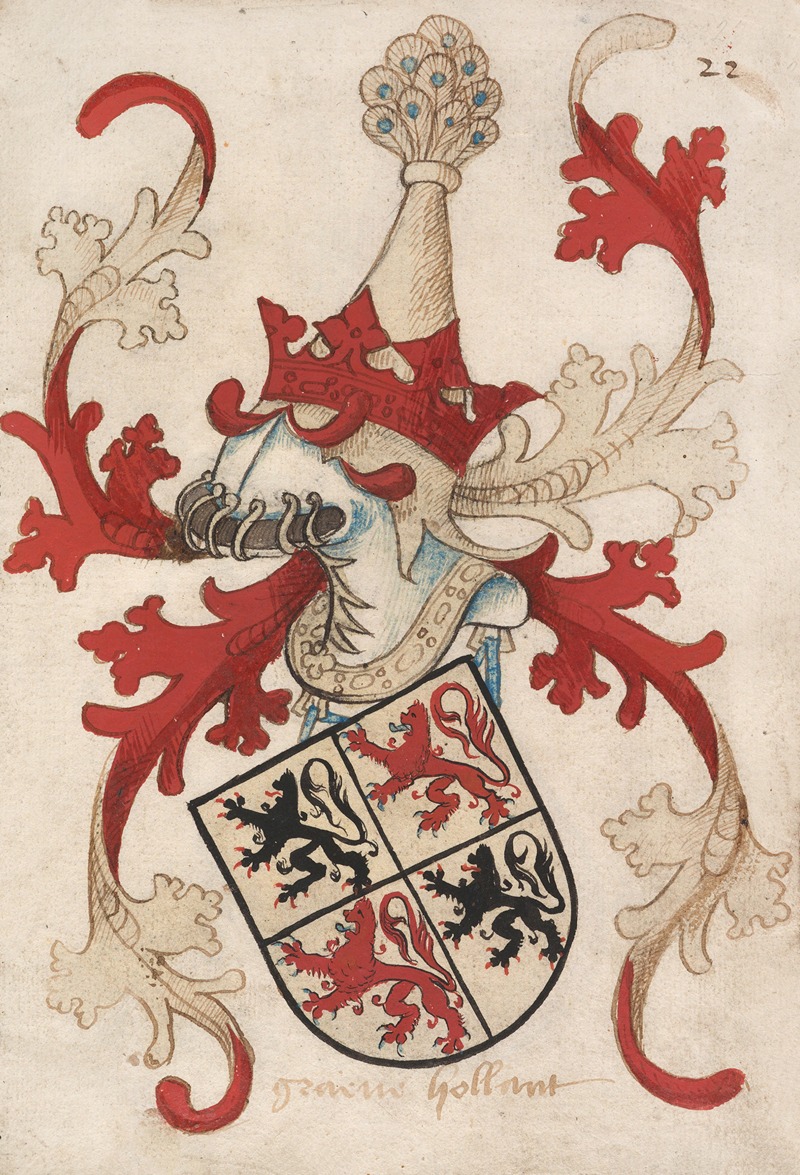 Herald of Nassau-Vianden - Count of Holland