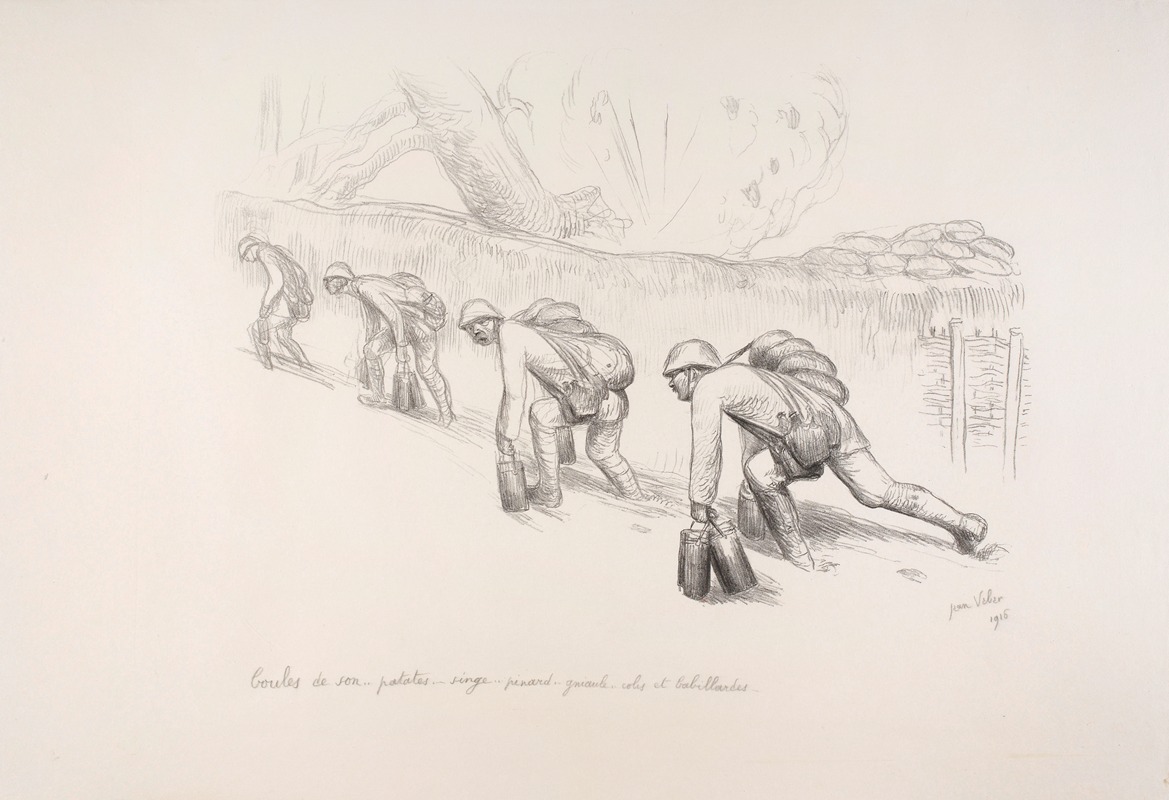 Jean Veber - Boules de son…patates…singe…pinard…gniaule…colis et babillardes- – les hommes de soupes