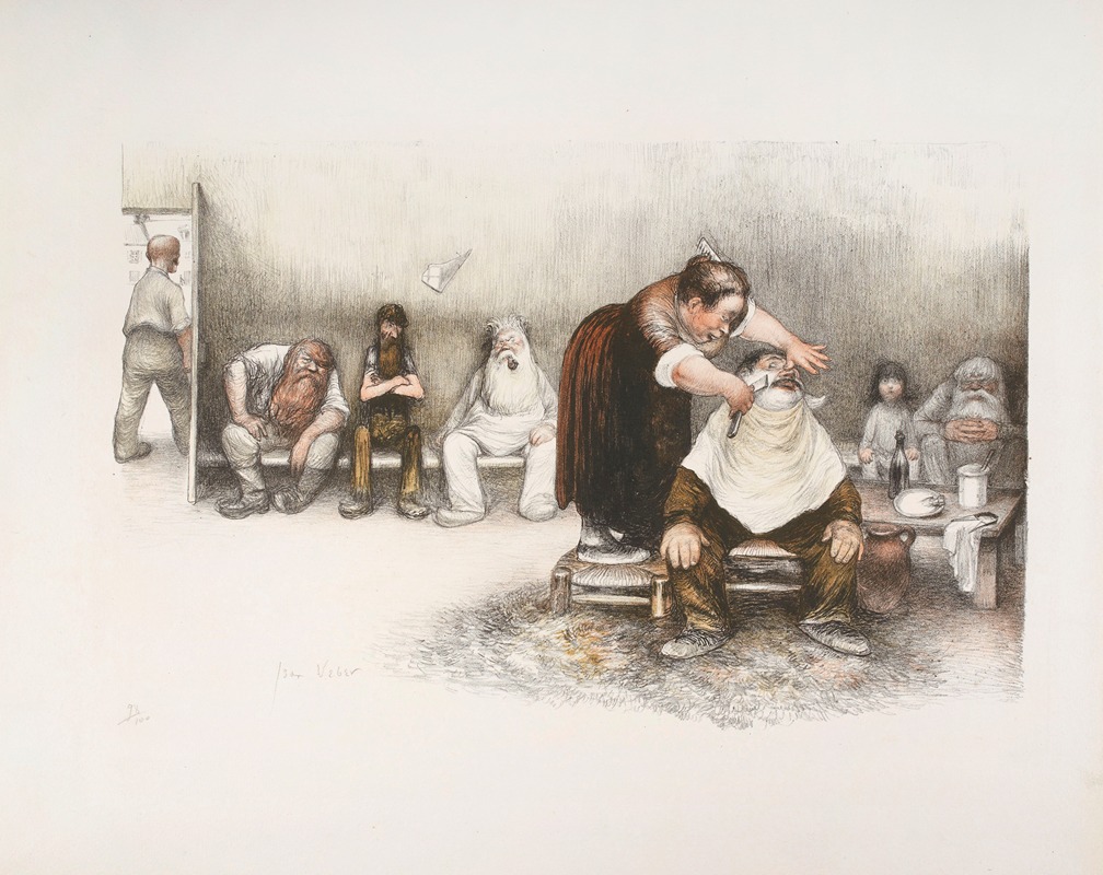 Jean Veber - La Barbière