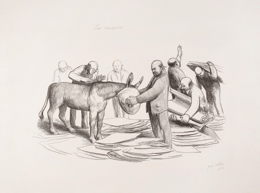 Jean Veber - La censure – les censeurs pendant la guerre