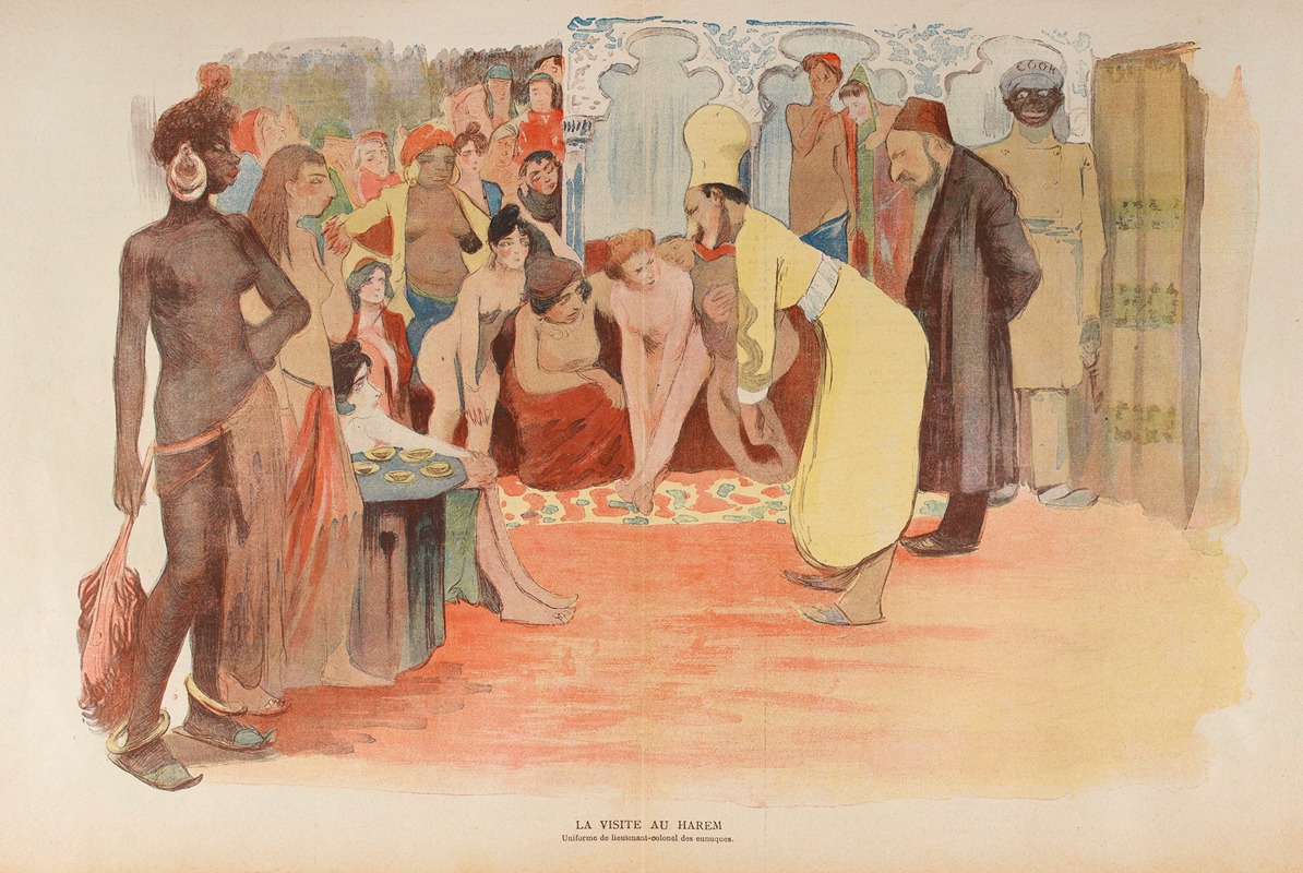 Jean Veber - La visite au Harem