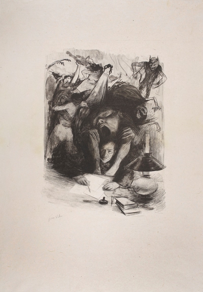 Jean Veber - L’Ennui – préface des ‘Fleurs du mal’ de Baudelaire
