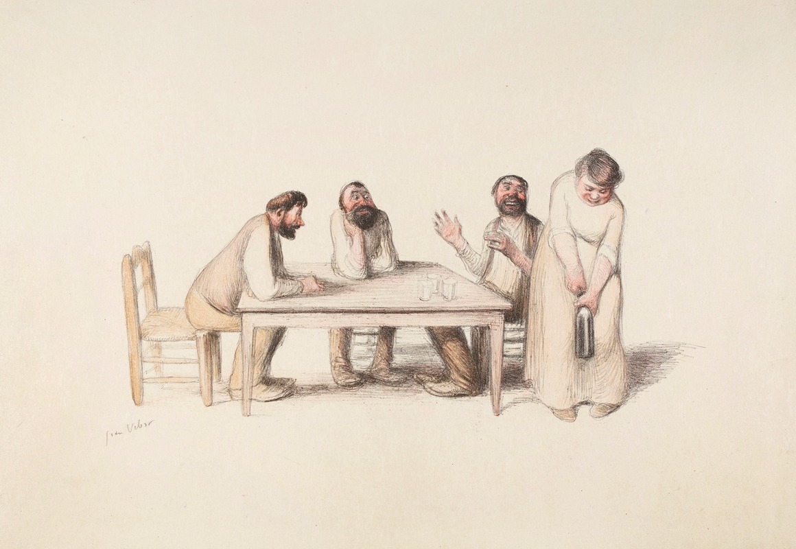 Jean Veber - Les Trois barbus