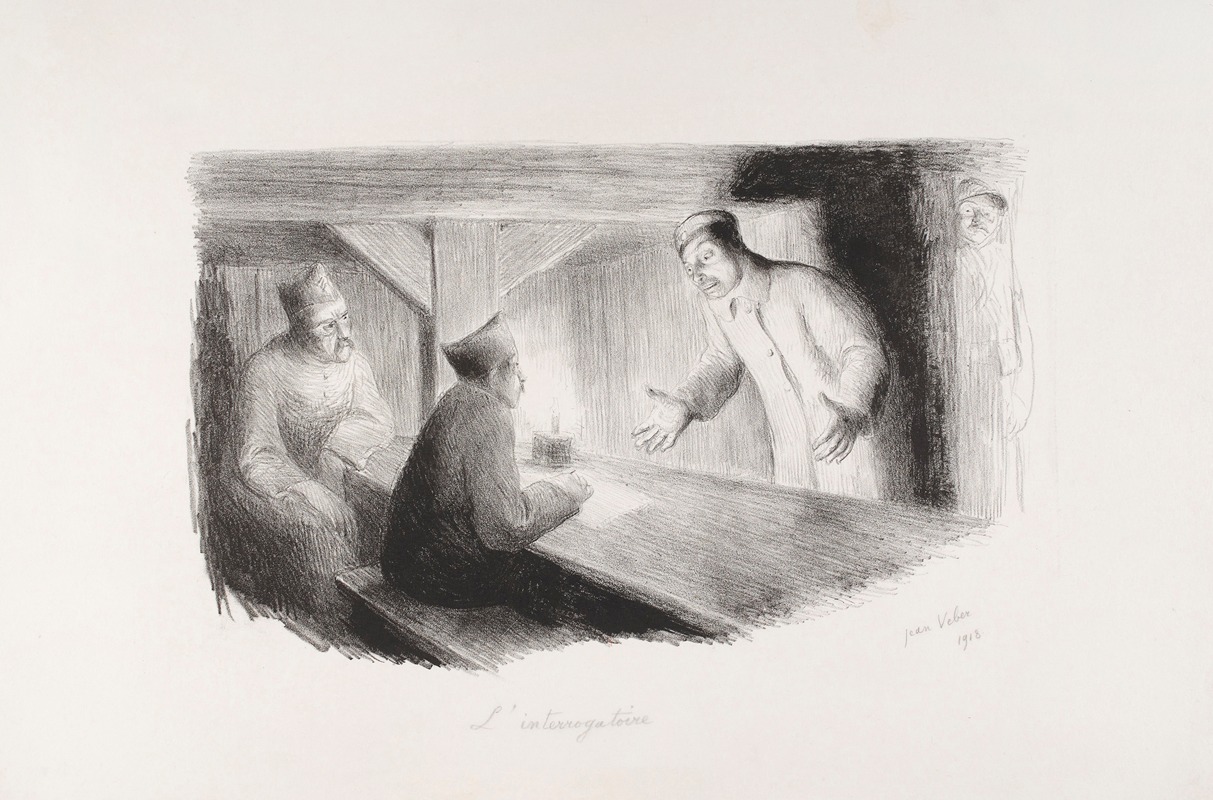 Jean Veber - L’interrogatoire – le prisonnier