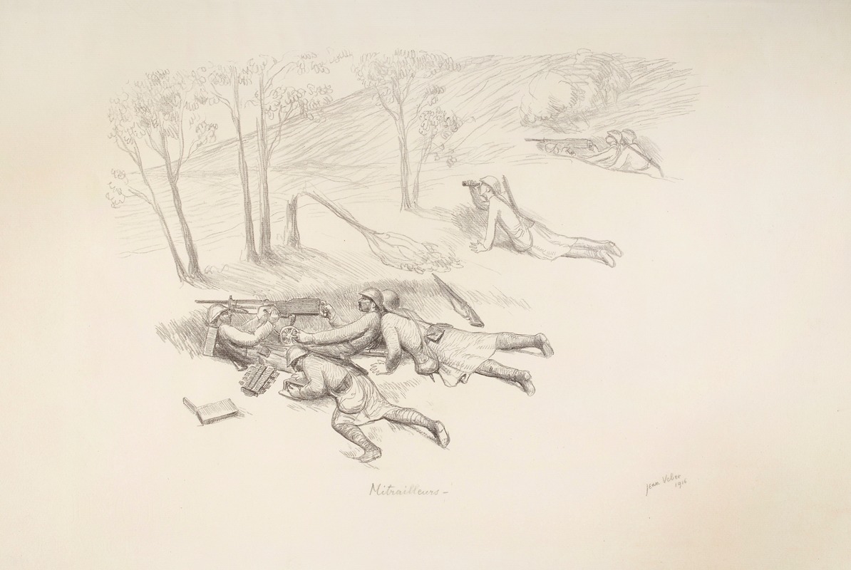 Jean Veber - Mitrailleuses