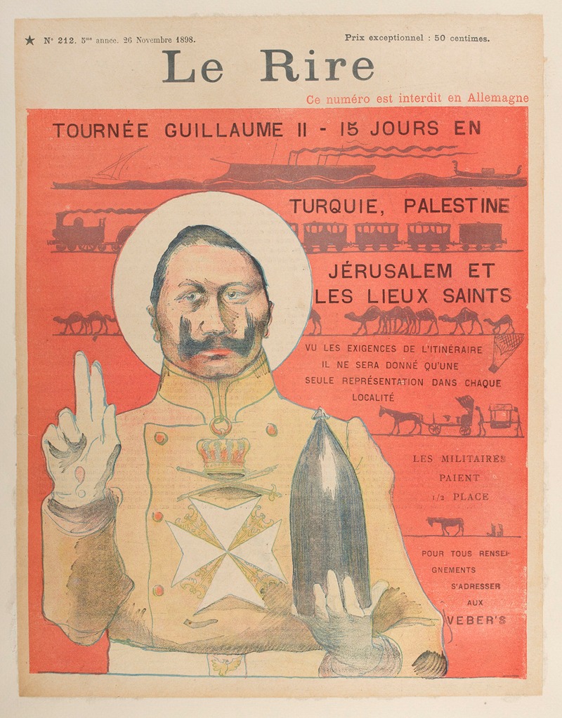 Jean Veber - Tournée de Guillaume II – 15 jours en Turquie, Palestine