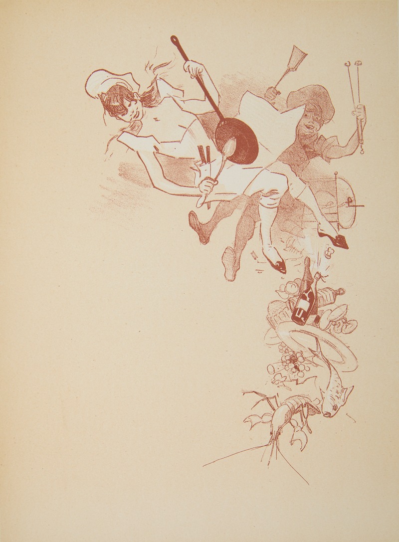 Jules Chéret - Invitation card (before letters).