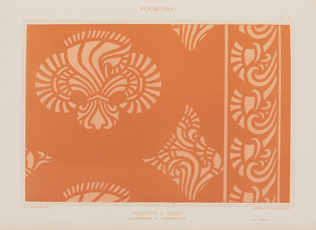 Maurice Pillard Verneuil - Bordures & Semis, Palmettes & Ornements