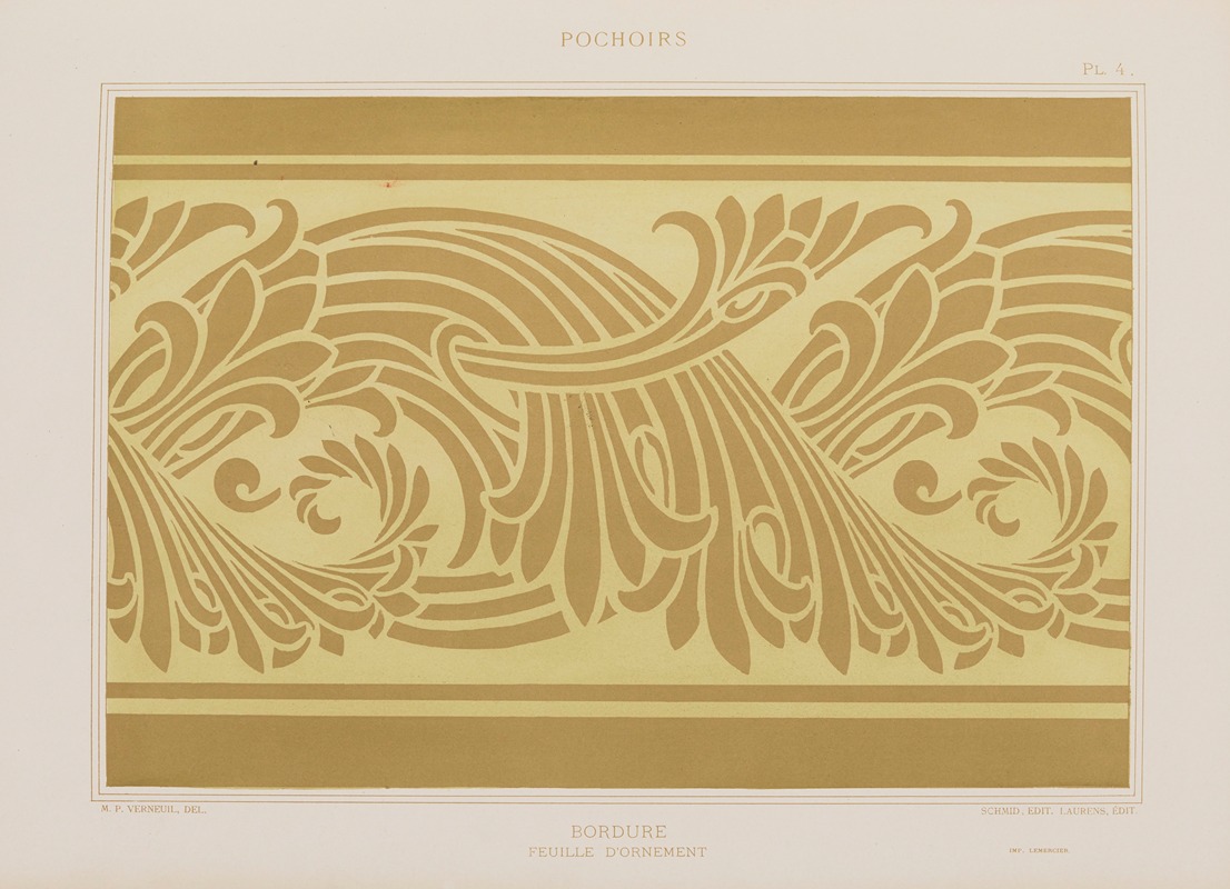Maurice Pillard Verneuil - Bordures, Feuille d’ornement