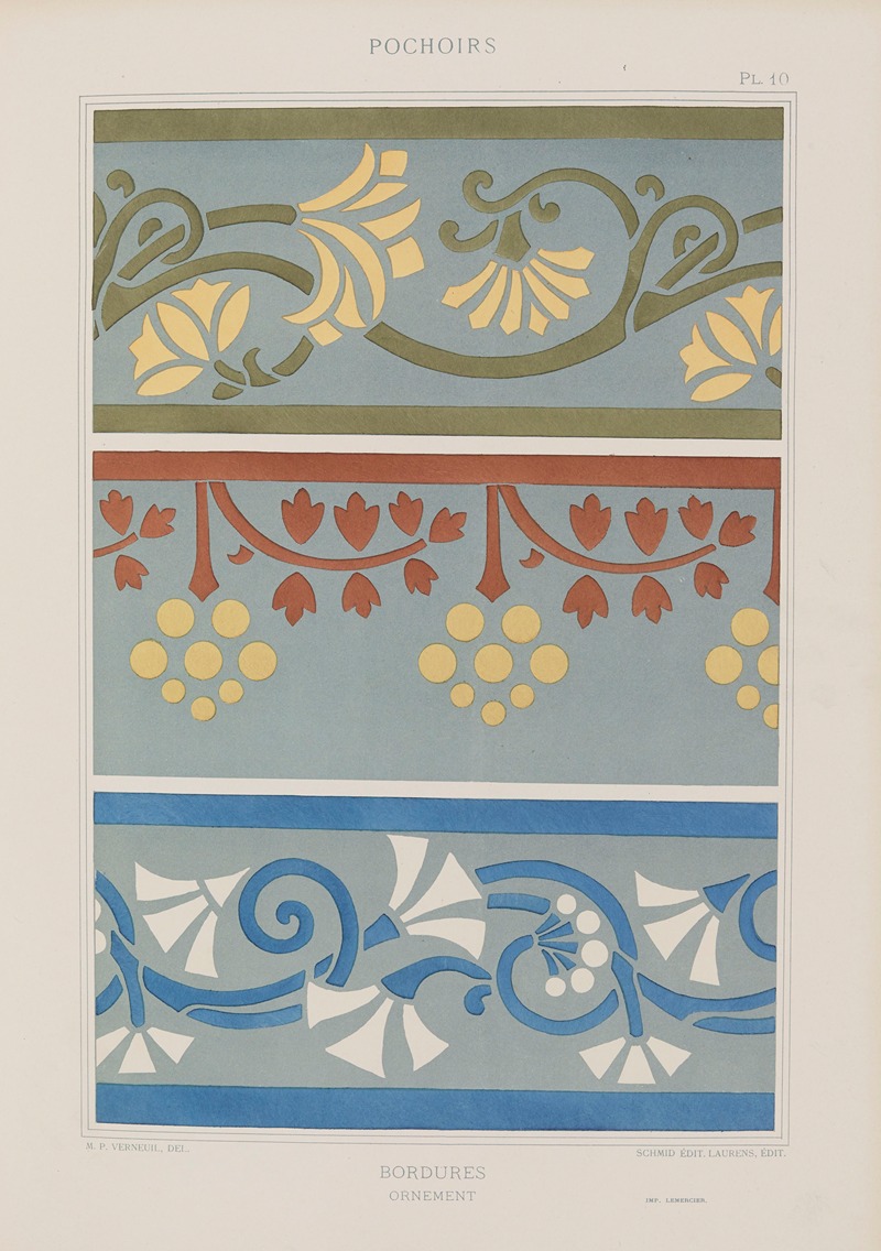 Maurice Pillard Verneuil - Bordures, ornement