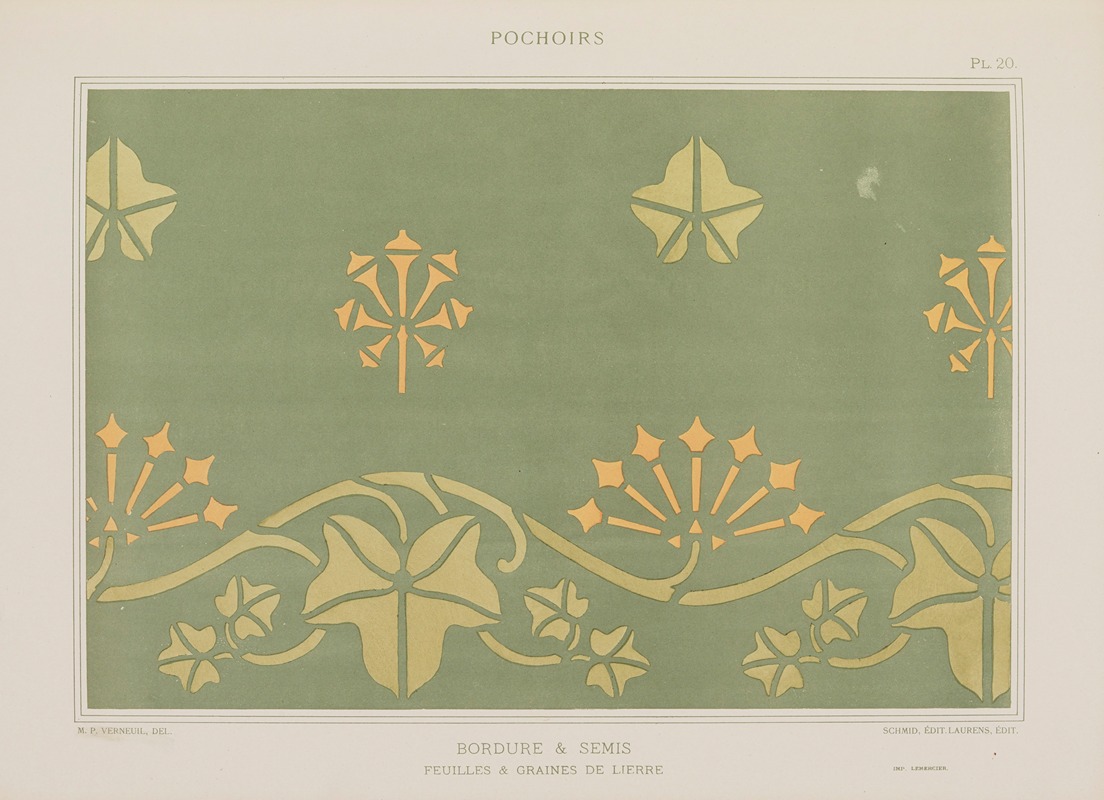 Maurice Pillard Verneuil - Bordure et semis, Feuilles & graines de lierre
