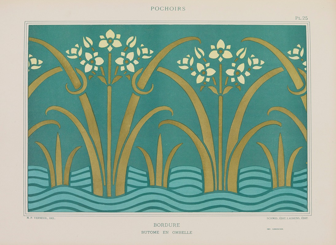 Maurice Pillard Verneuil - Bordure, Butome en ombelle