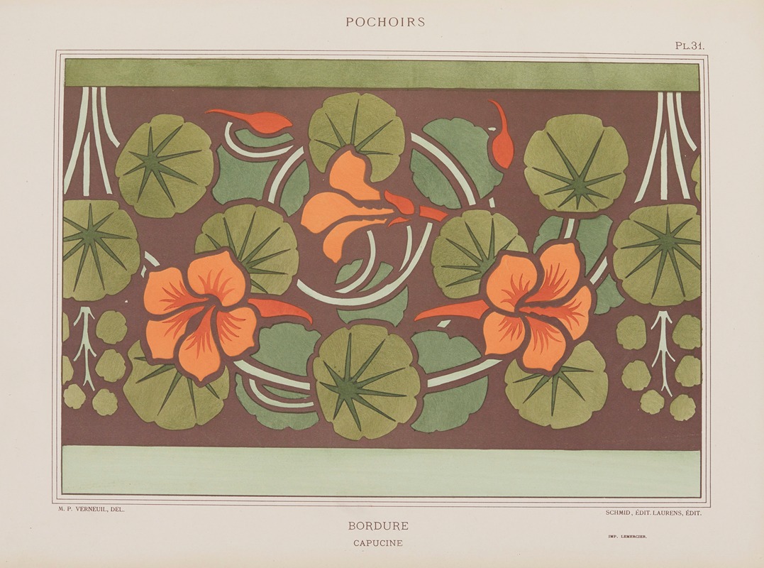 Maurice Pillard Verneuil - Bordure, capucine