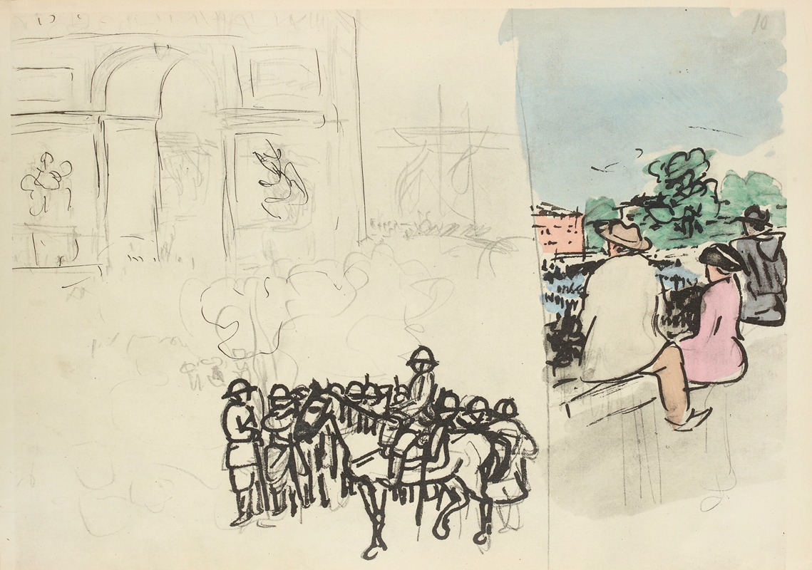 Paul Goute - 14 juillet 1919, Place de l’Etoile