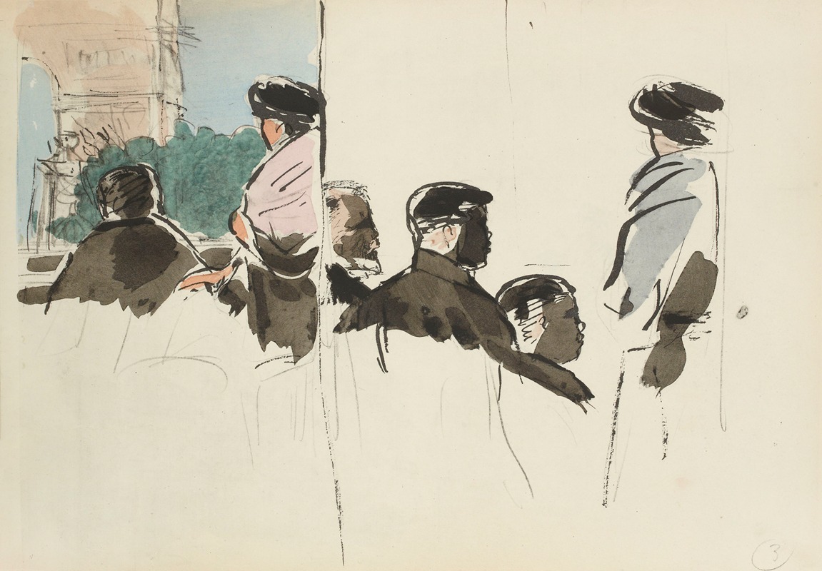 Paul Goute - 14 juillet 1919, Place de l’Etoile au coin des Champs-Elysées, cinq heure du matin