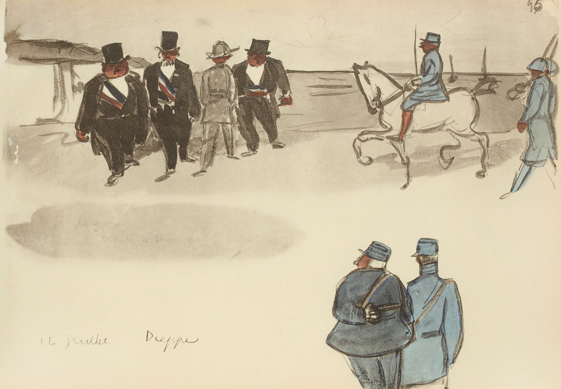 Paul Goute - 14 juillet, Dieppe