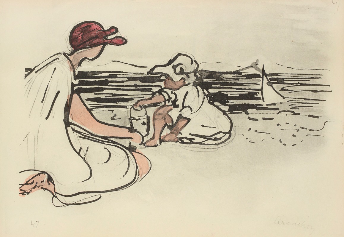 Paul Goute - Arcachon sur la plage