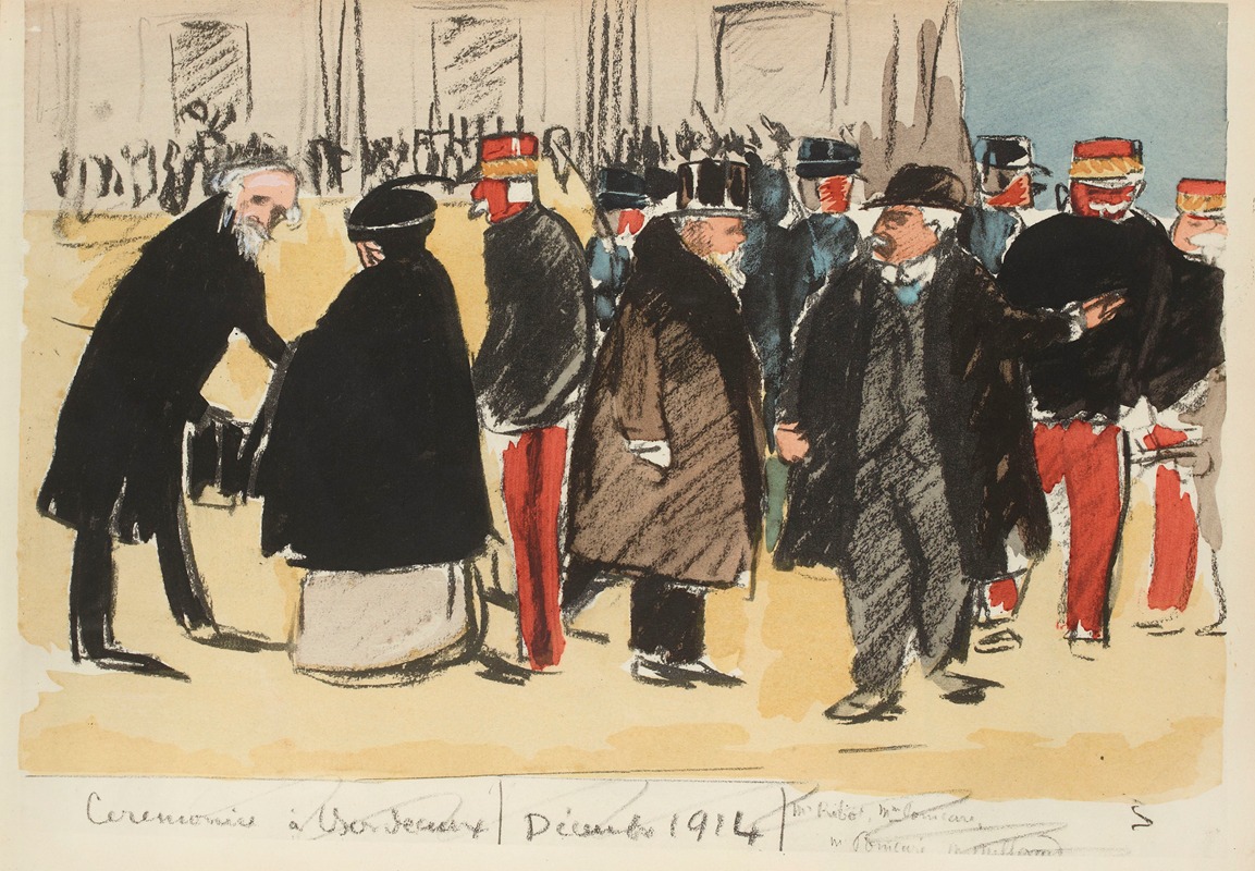 Paul Goute - Cérémonie à Bordeaux, décembre 1914