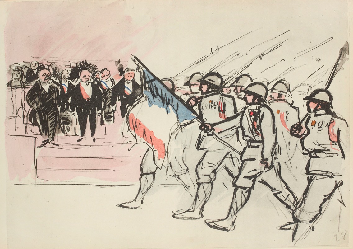 Paul Goute - Défilé du 14 juillet 1919