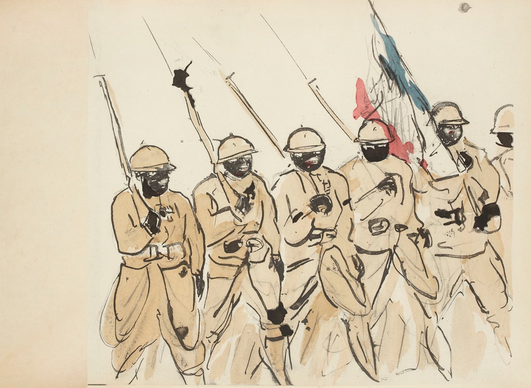 Paul Goute - Défilé du 14 juillet 1919