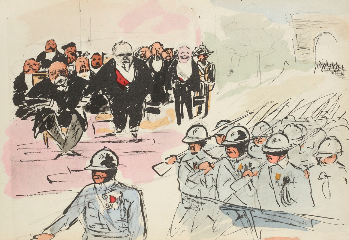 Paul Goute - Défilé du 14 juillet 1919