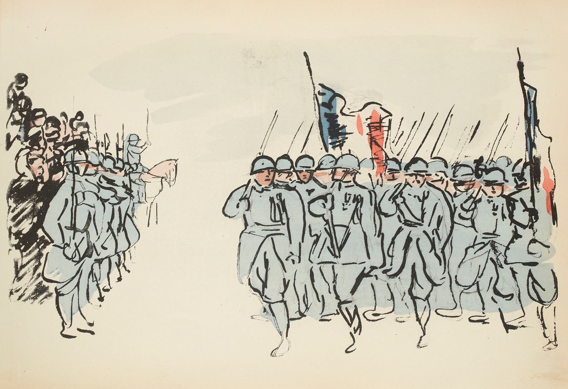 Paul Goute - Défilé du 14 juillet 1919
