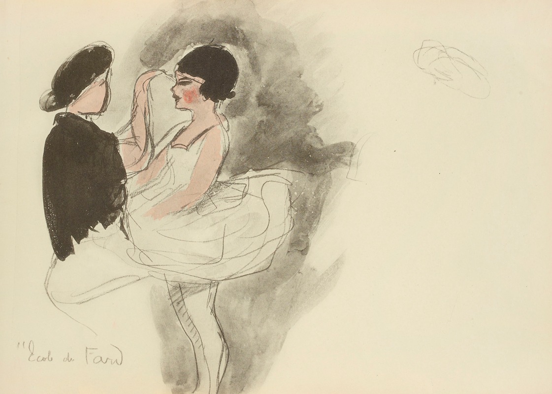 Paul Goute - Ecole du fard maquillage d’une danseuse