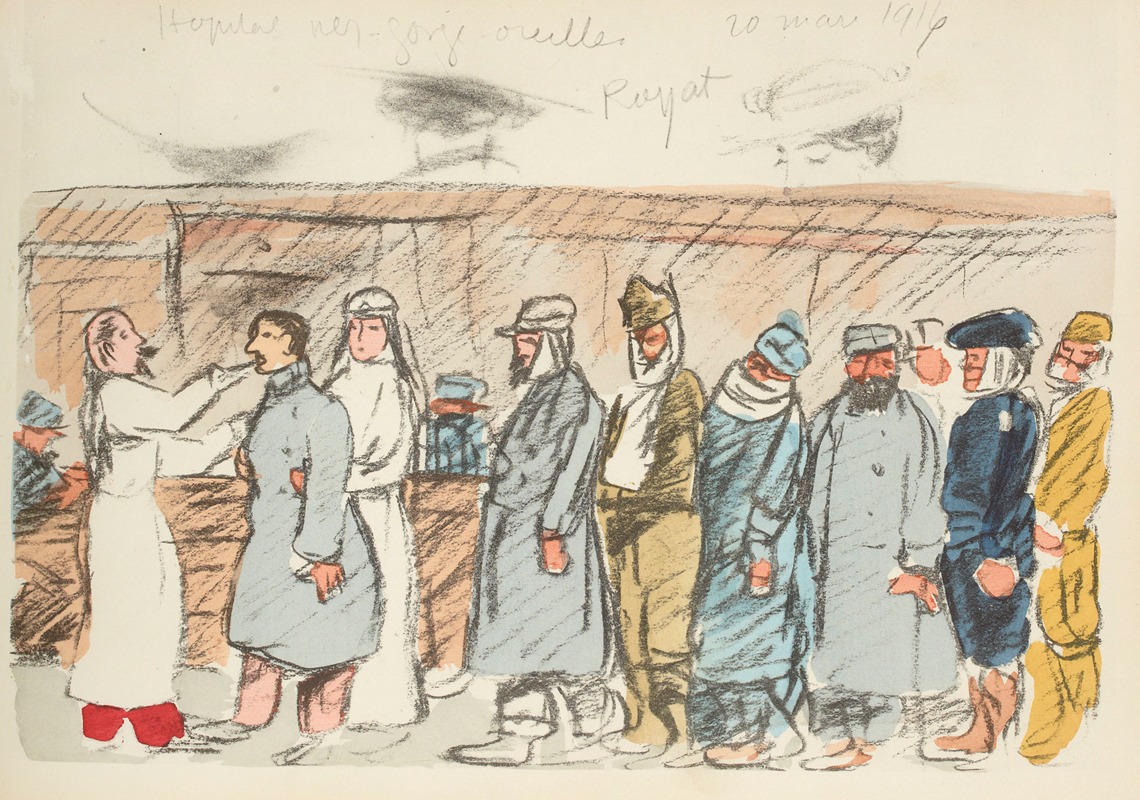 Paul Goute - Hôpital nez-gorge-oreilles, 20 mars 1916