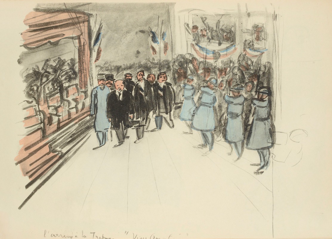 Paul Goute - L’arrivée à la tribune