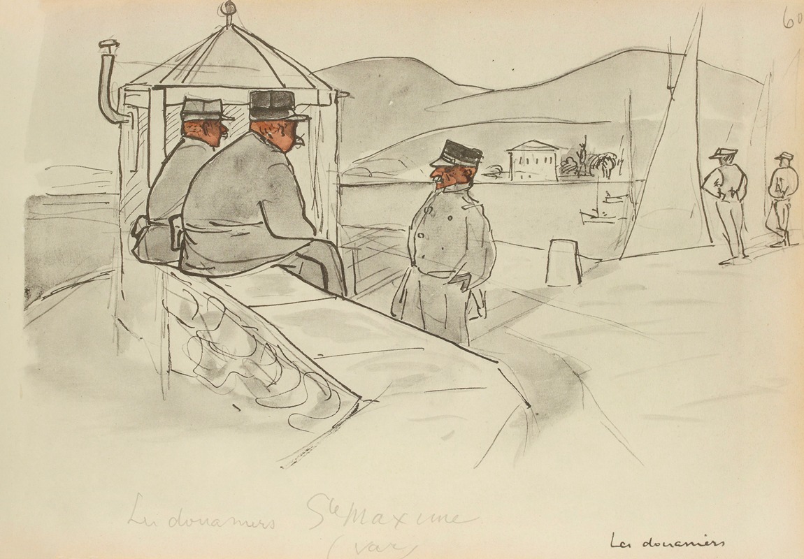 Paul Goute - Les douaniers Sainte-Maxime