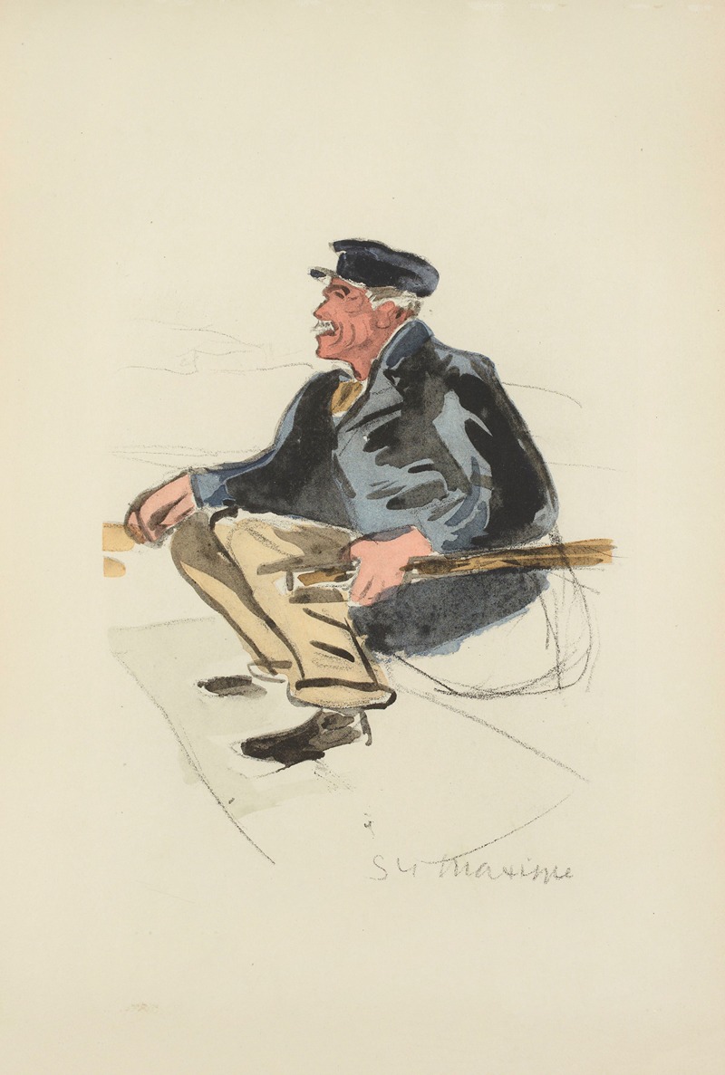 Paul Goute - Marin à Sainte Maxime