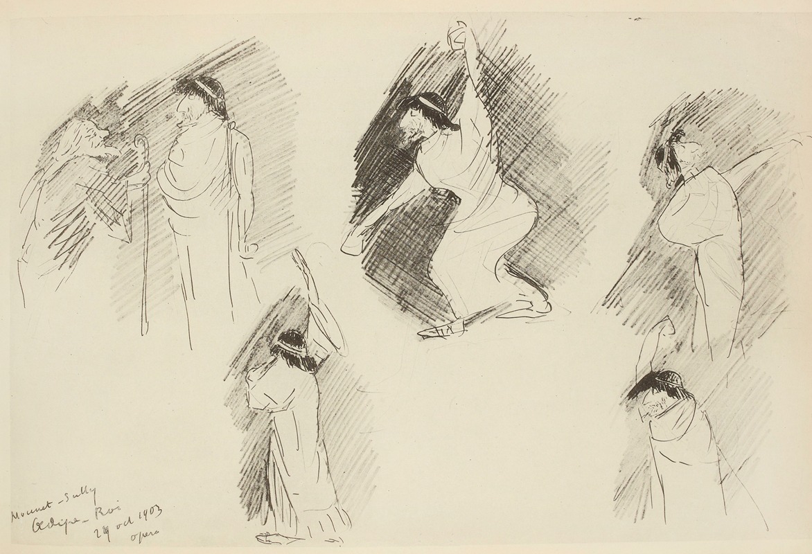 Paul Goute - Mounet – Sully, Oedipe-roi, 29 octobre 1903, opéra