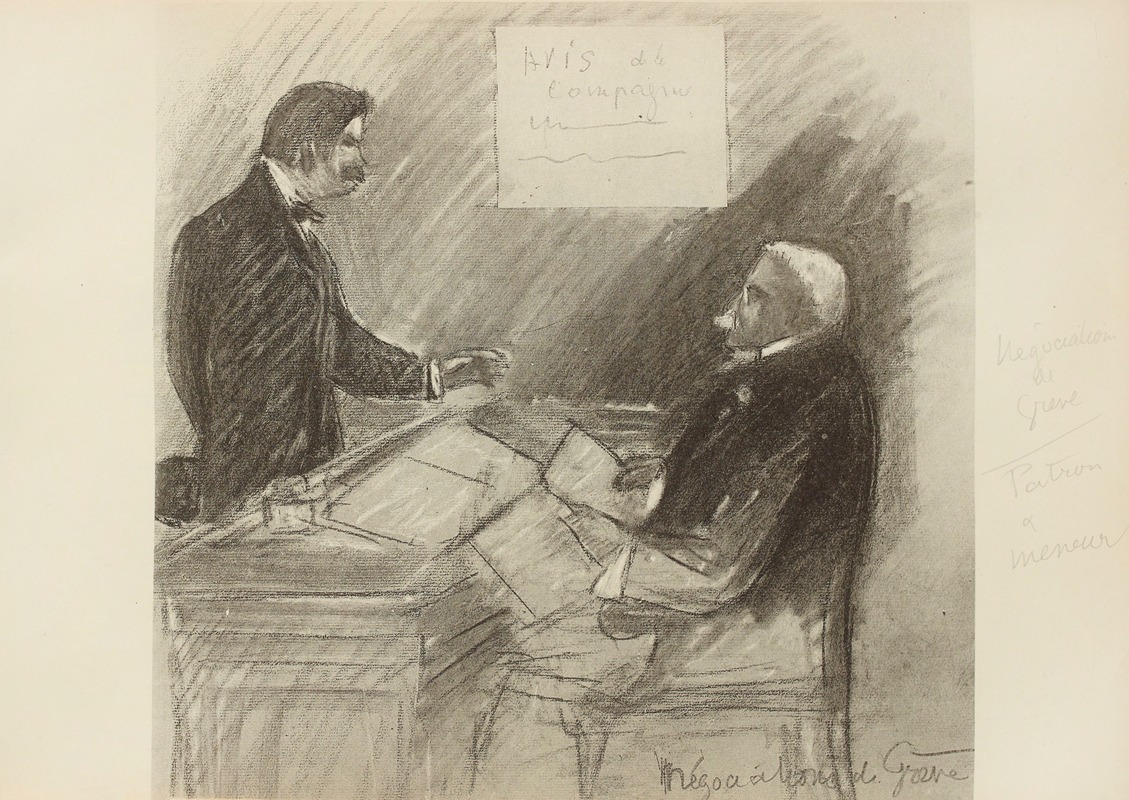 Paul Goute - Négociation de grève; patron et meneur