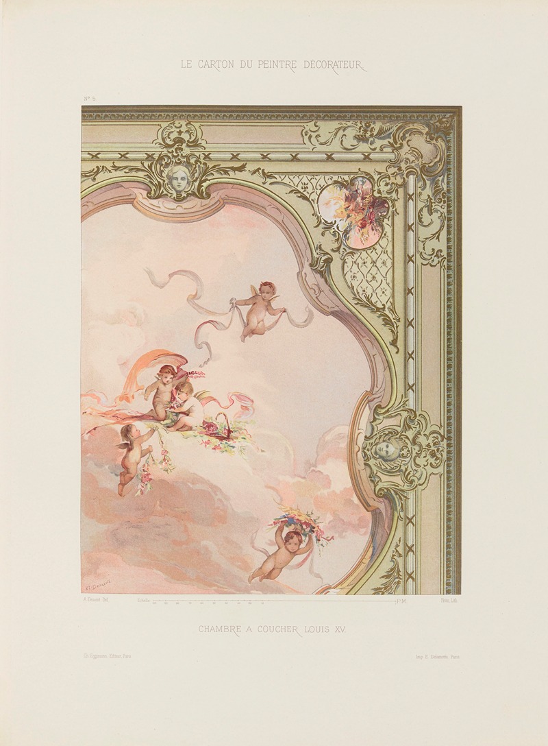 A. Desaint - Chambre à coucher Louis XV