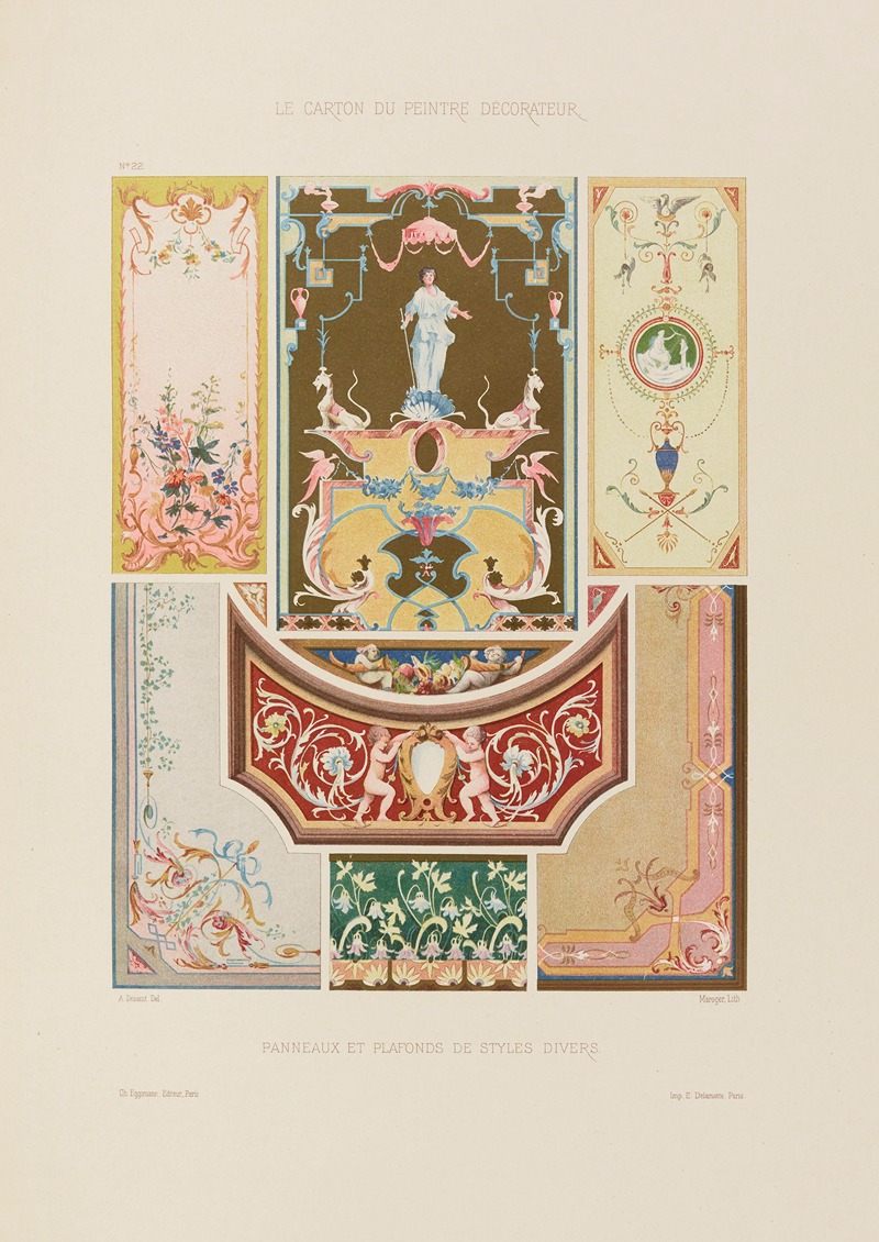 A. Desaint - Panneaux et plafonds de styles divers