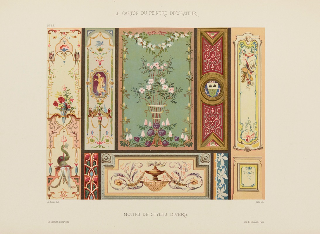 A. Desaint - Motifs de styles divers