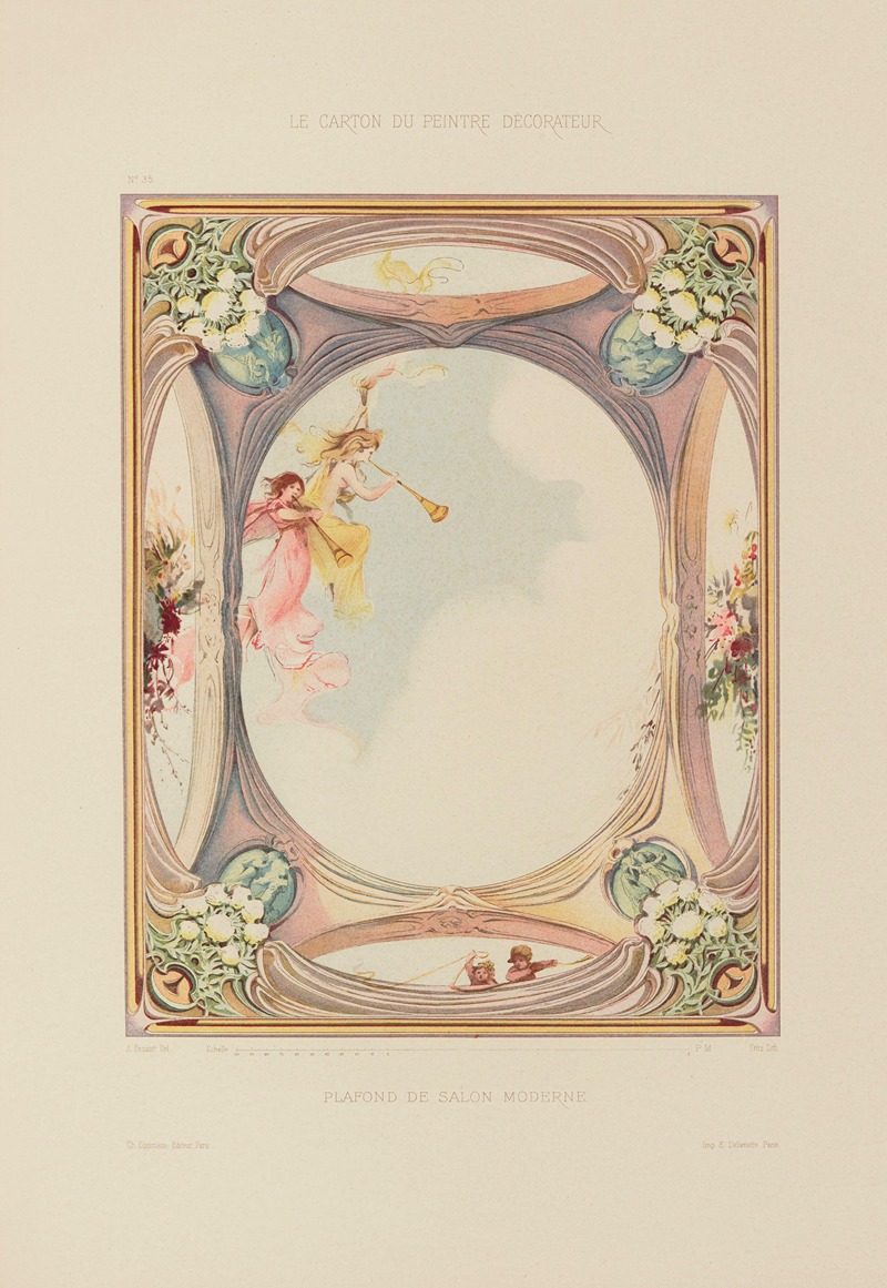 A. Desaint - Plafond de salon moderne