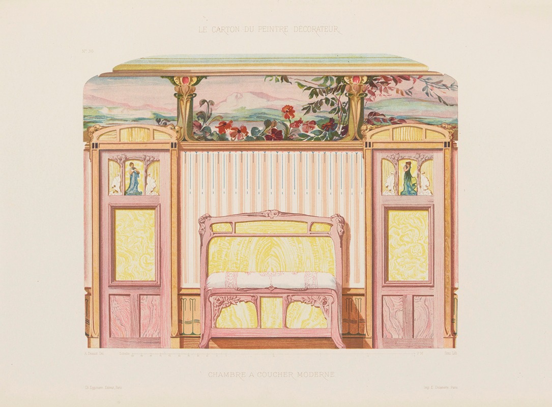 A. Desaint - Chambre à coucher moderne