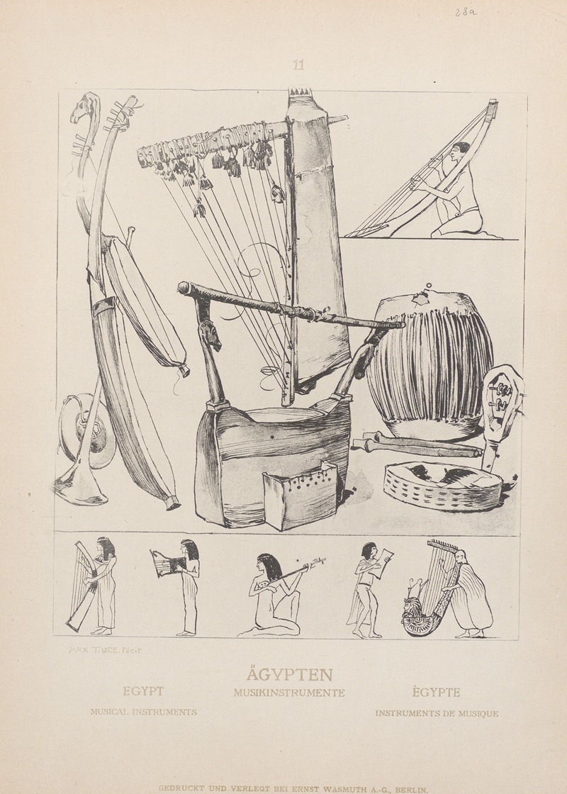 Adolf Rosenberg - Egypt; Musical instruments