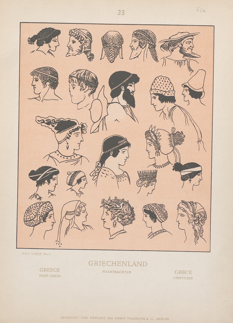 Adolf Rosenberg - Greece; Hair-dress
