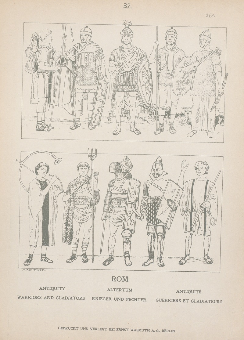 Adolf Rosenberg - Antiquity; Warriors and Gladiators